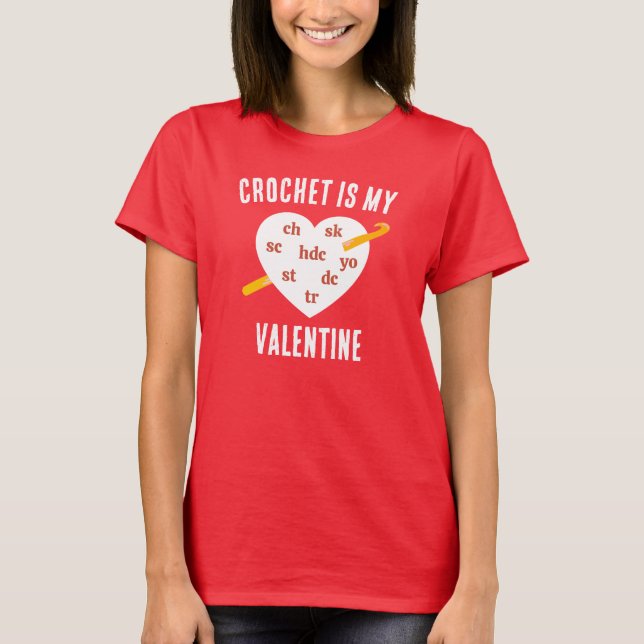 CAMISETA CROCHÊ DE SÃO VALENTIM (Frente)
