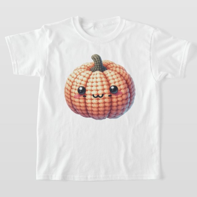 Camiseta Croché Pequena Abóbora (Postura )