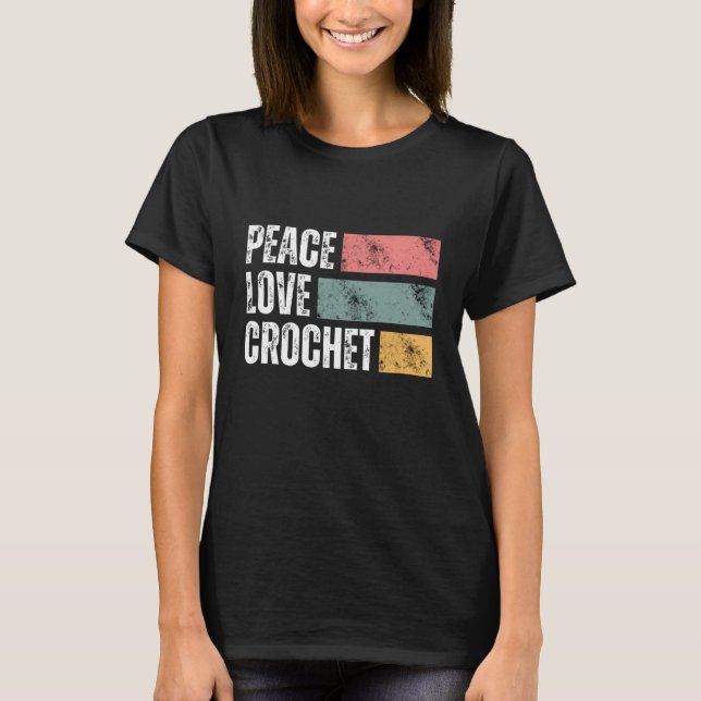 Camiseta Crochet de amor pela paz (Frente)