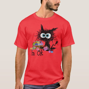 Camiseta Crochet e tricô, estou bem.