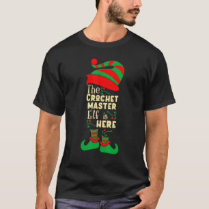 Camiseta Crochet Mestre Elf Família de Natal Matando Chris