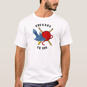 Camiseta Crochet ou morra tatuagem