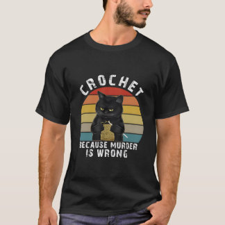 Camiseta Crochet Porque Está Errado Gato