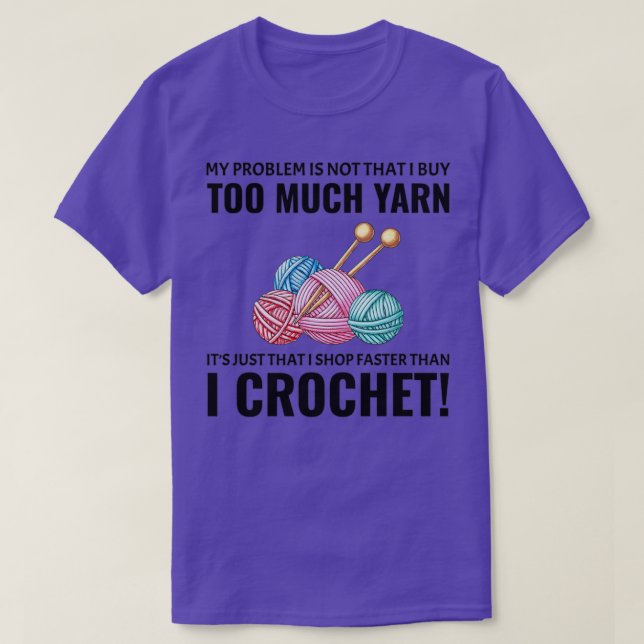 Camiseta Crocheting Crochet Knitting Crocheter Funny (Frente do Design)