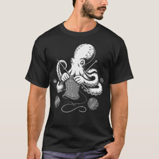 Camiseta Crochetopus Polvo Crochê Tricô Fio