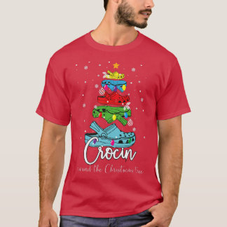 Camiseta Crocin around the Christmas tree Funny Merry Chris