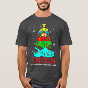 Camiseta Crocin em torno da árvore de Natal