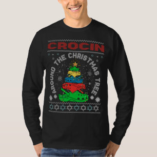 Camiseta Crocin em torno da árvore de Natal