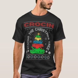 Camiseta Crocin em torno da árvore de Natal