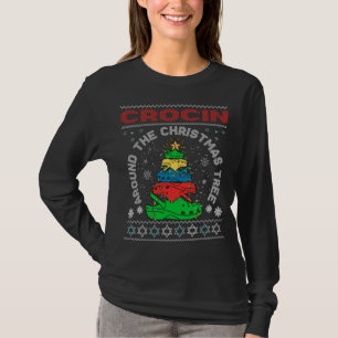 Camiseta Crocin em torno da árvore de Natal