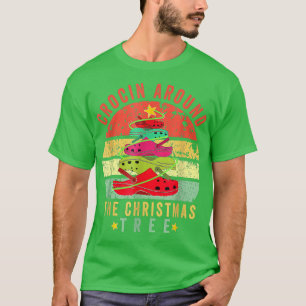 Camiseta Crocin Em Torno Da Árvore De Natal Pjs Natal