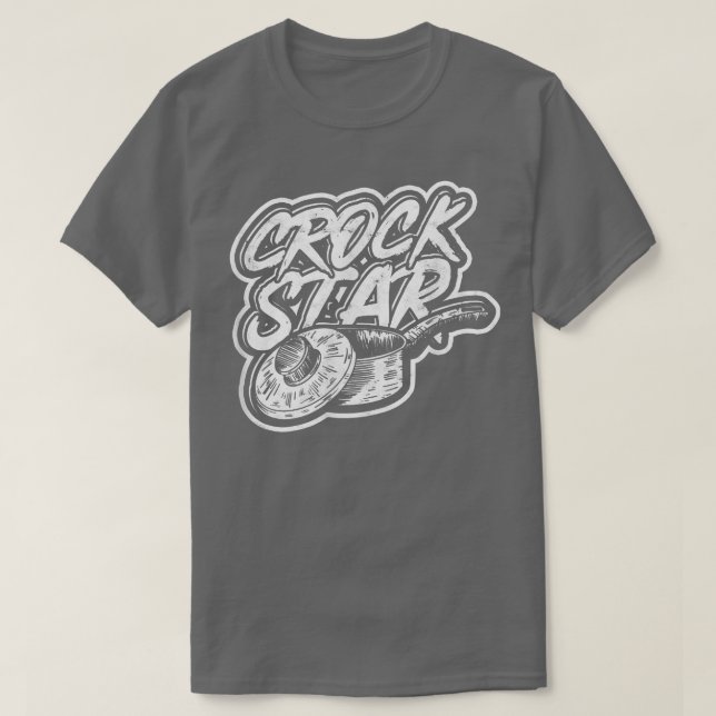 Camiseta CROCK STARKitchen Comida, grelhar e Bakin (Frente do Design)