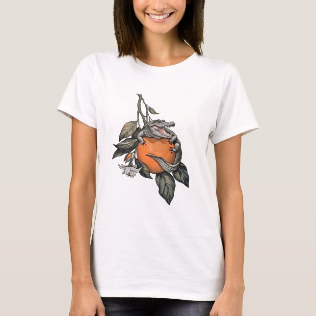 Camiseta Croco Laranja (Frente)