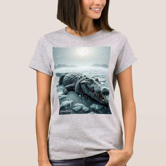 Camiseta Crocodile in the snow (Frente)