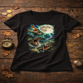 Camiseta Crocodile Moon T-Shirt