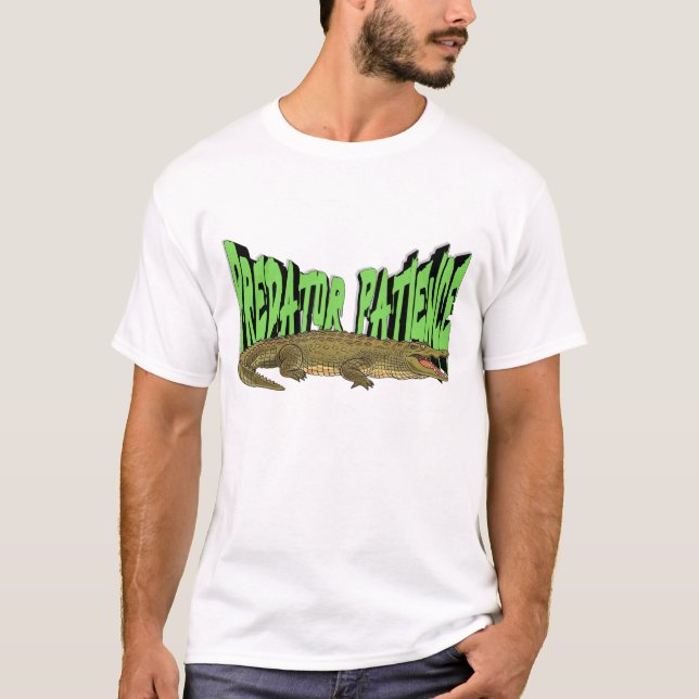 Camiseta Crocodile Sauvage Prédateur Patience T SHIRT (Frente)