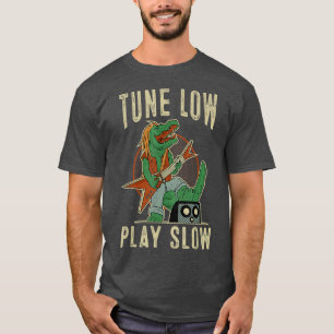 Camiseta Crocodilo Bass Guitarra Tune Baixo Play Slow Bhelp