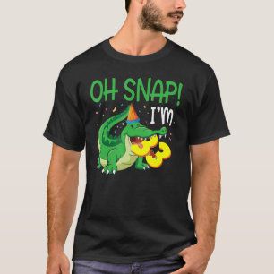 Camiseta Crocodilo Birthday Oh Snap, tenho 33 anos, foi Bo