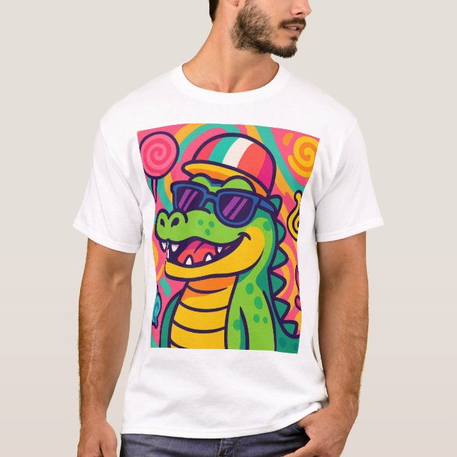 Camiseta Crocodilo Bomboncini Candy Meme T-Shirt (Frente)