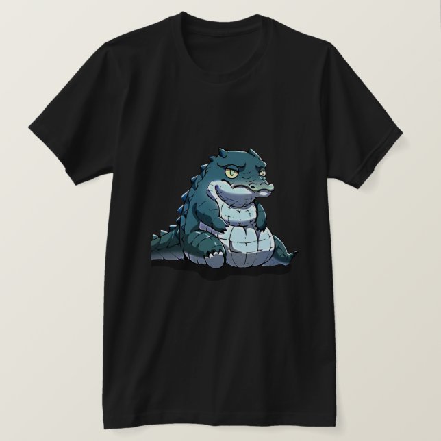 Camiseta Crocodilo branco - Crocodilo branco (Frente do Design)