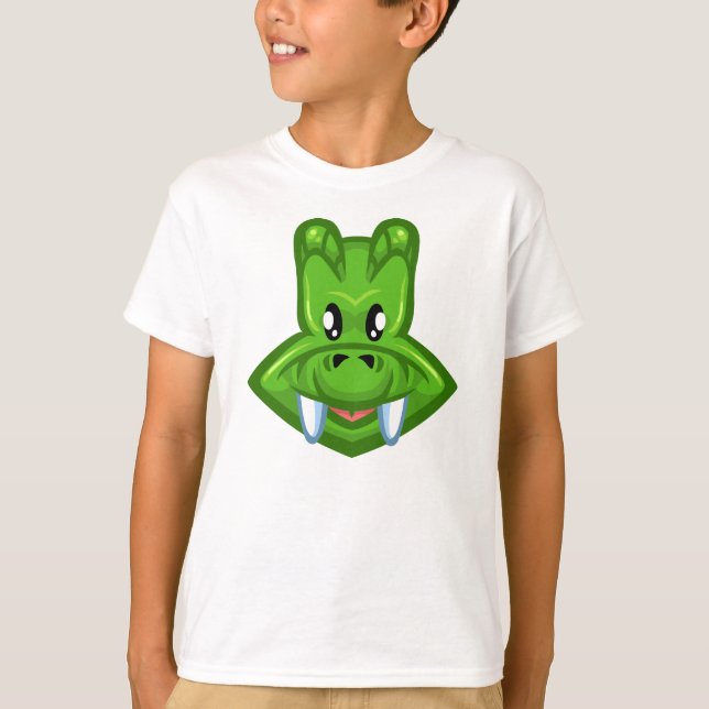 Camiseta Crocodilo cartoon (Frente)