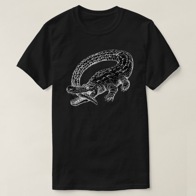 Camiseta Crocodilo Catfish e dos garimpeiros - A carona Ess (Frente do Design)