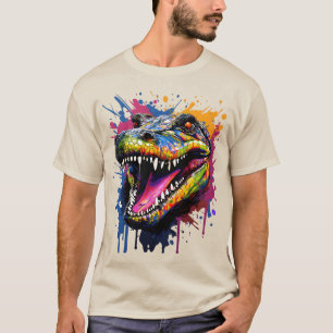 Camiseta Crocodilo Colorido