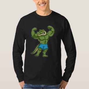 Camiseta Crocodilo como Bodybuilder extreme