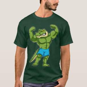 Camiseta Crocodilo como Bodybuilder extreme