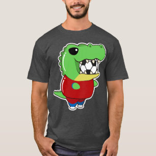 Camiseta Crocodilo como jogador com bola