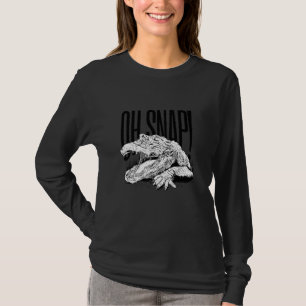 Camiseta Crocodilo croc assustador dentes sinistros