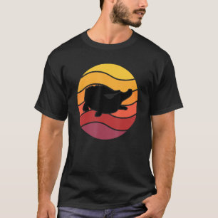Camiseta Crocodilo de Alligador Cónico Retro Lover Sunset R