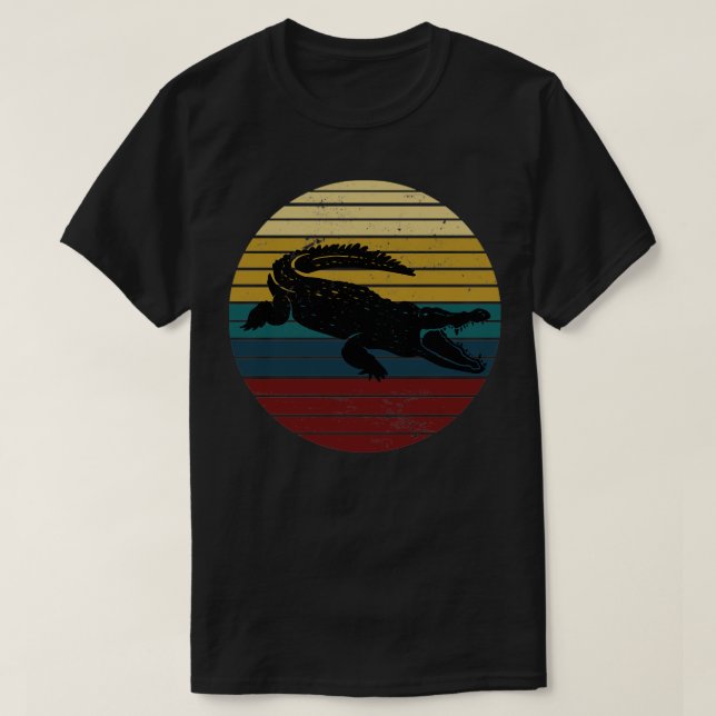 Camiseta Crocodilo de Predador Africano (Frente do Design)