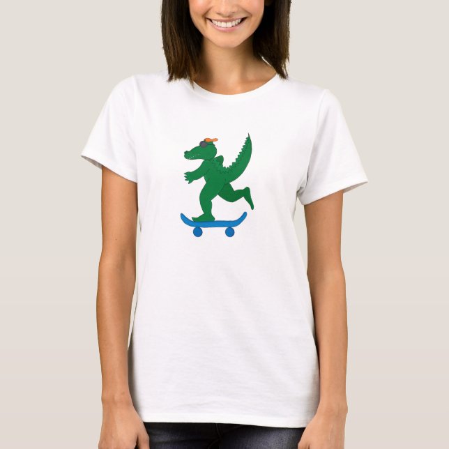 Camiseta Crocodilo de skater (Frente)