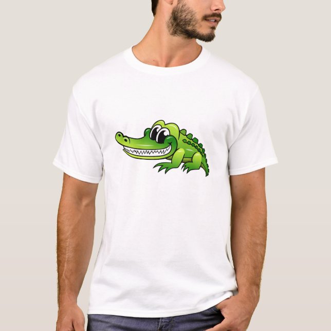 Camiseta Crocodilo dos desenhos animados (Frente)