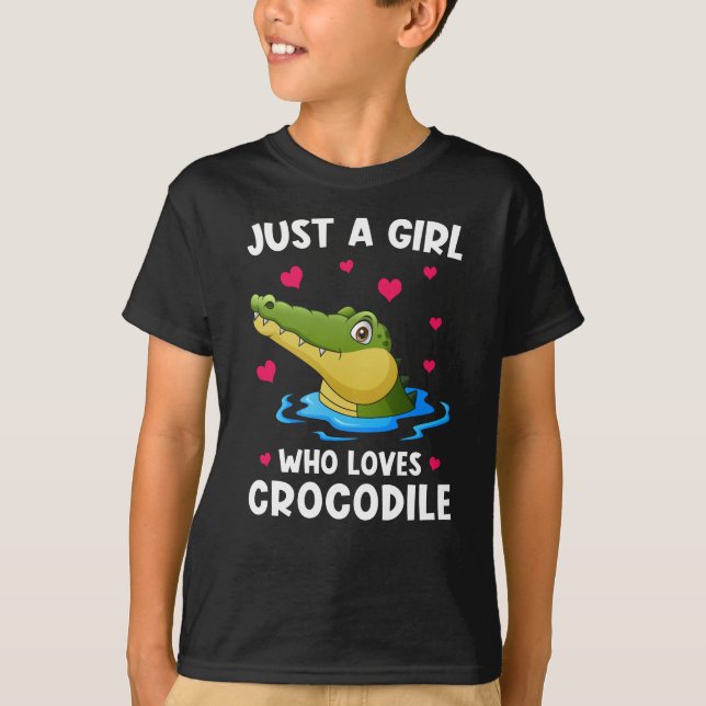 Camiseta Crocodilo Engraçado Dizendo (Frente)