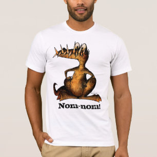 Camiseta Crocodilo engraçado do monstro de Nom-nom