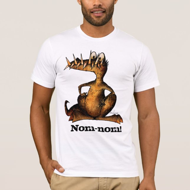 Camiseta Crocodilo engraçado do monstro de Nom-nom (Frente)