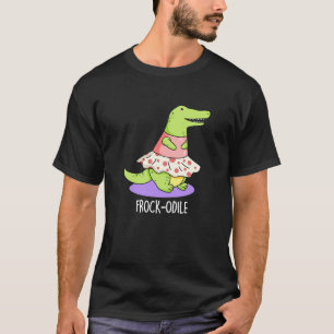 Camiseta Crocodilo Engraçado Engraçado Encurvado BG