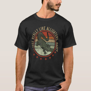 Camiseta Crocodilo Eu Gosto Muito De Alligadores