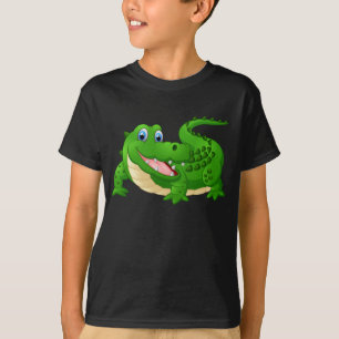 Camiseta Crocodilo feliz animado