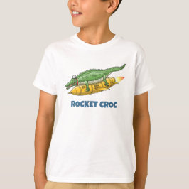 Camiseta Crocodilo Foguete
