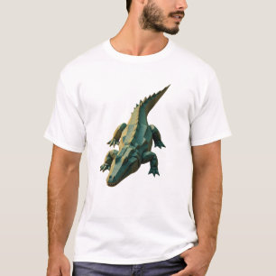 Camiseta Crocodilo Geométrico