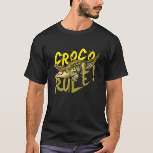 Camiseta Crocodilo I Croco Rule I Aligator Predador Réptil