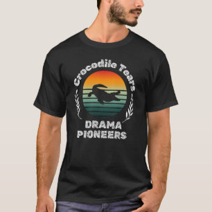 Camiseta crocodilo, jacarés, silhueta-réptil