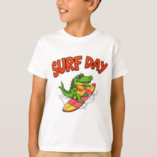 Camiseta Crocodilo legal - Arte de Praia de Verão Divertida