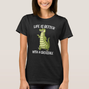 Camiseta Crocodilo legal para homens Alligador para mulhere