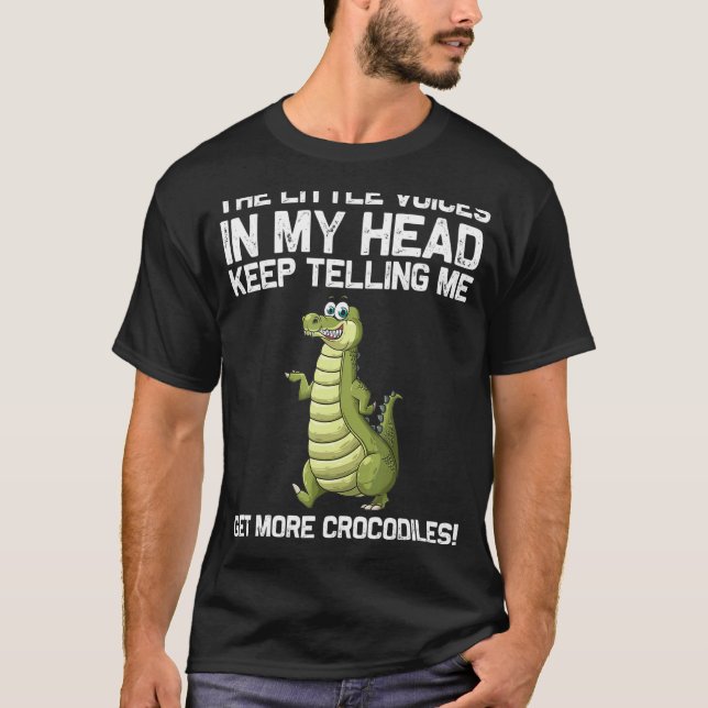 Camiseta Crocodilo legal para Homens Alligador Zookeeper Z (Frente)