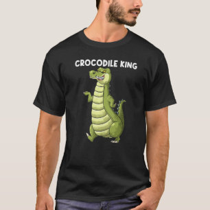 Camiseta Crocodilo Legal Para Homens Rapazes Aligator Répti