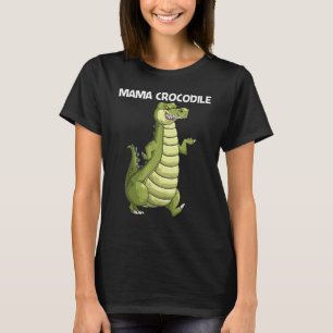 Camiseta Crocodilo legal Para Mulheres Alligador Mãe Réptil